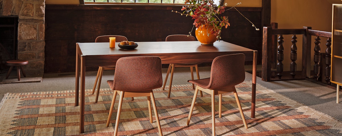 Morrison Dining Table in a dining room setting