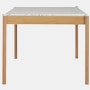 Morrison Dining Table - 76",  Carrara,  Oak"