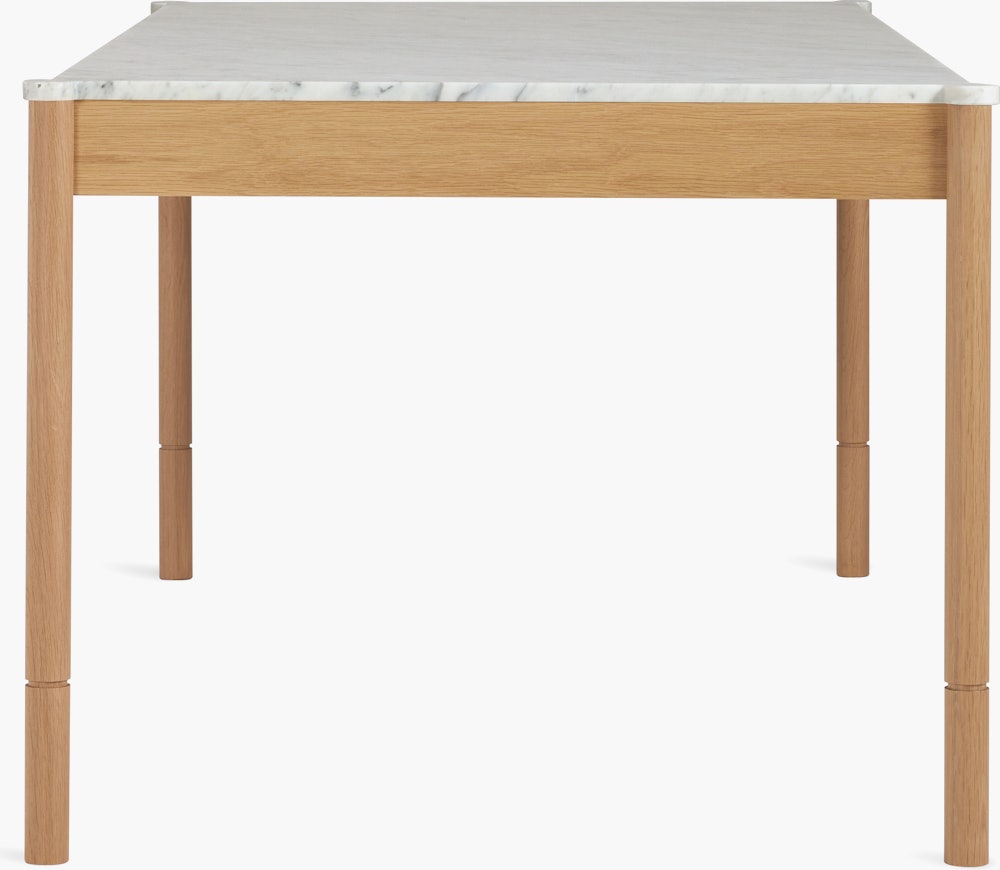 Morrison Dining Table - 76",  Carrara,  Oak"