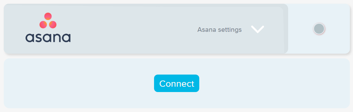 Connect to Asana integration