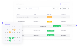 Leave and Holiday Management | WebWork Tracker 